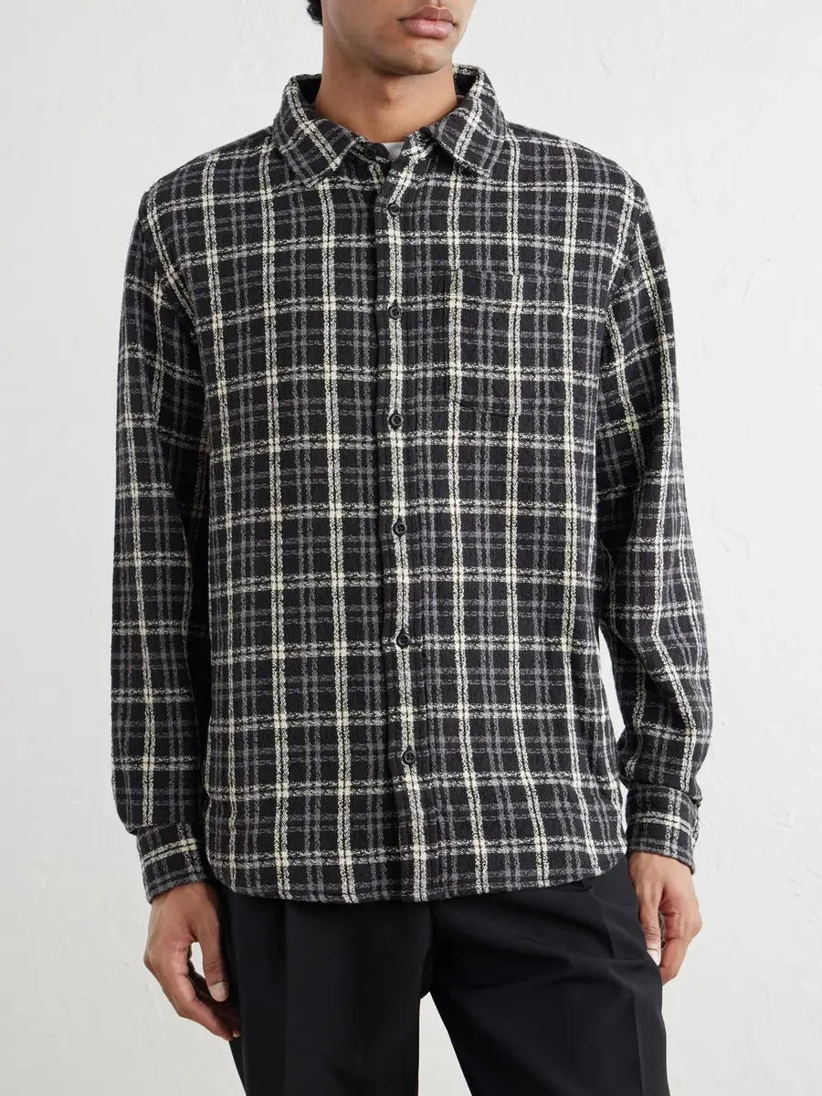 Corridor Spacerock Checked Cotton-Tweed Shirt - Men | Thumbnail 3 Corridor Spacerock Checked Cotton-Tweed Shirt - Men | Thumbnail 3