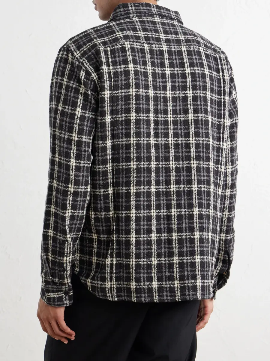 Corridor Spacerock Checked Cotton-Tweed Shirt - Men | Thumbnail 4 Corridor Spacerock Checked Cotton-Tweed Shirt - Men | Thumbnail 4