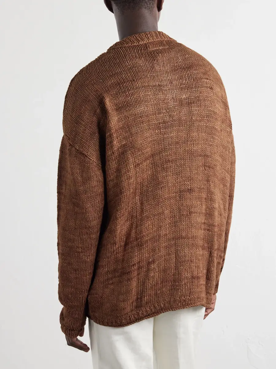 Kartik Research Logo-Embroidered Silk Polo Sweater - Men | Thumbnail 4 Kartik Research Logo-Embroidered Silk Polo Sweater - Men | Thumbnail 4