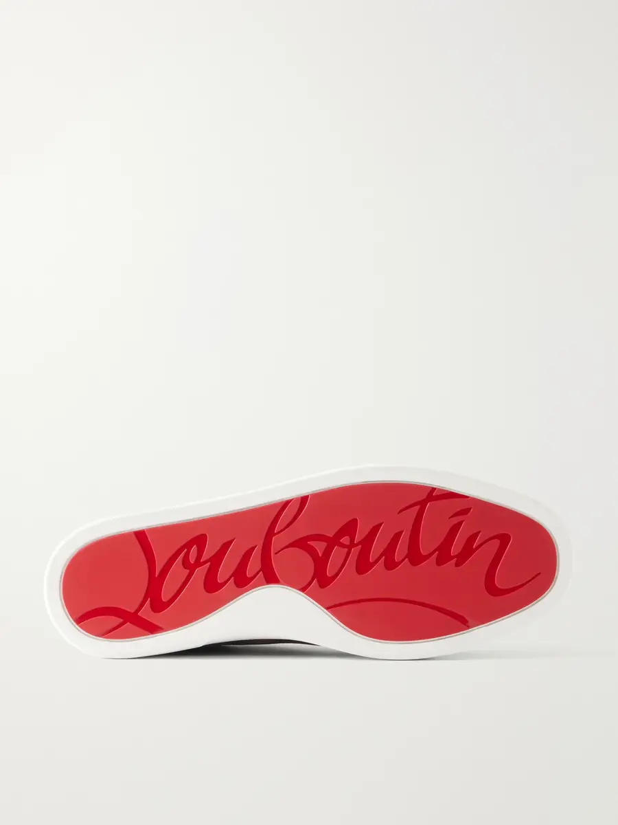 Christian Louboutin Rantulow Grosgrain-Trimmed Suede Sneakers - Men | Thumbnail 3 Christian Louboutin Rantulow Grosgrain-Trimmed Suede Sneakers - Men | Thumbnail 3
