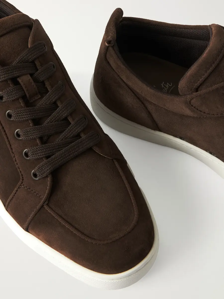 Christian Louboutin Rantulow Grosgrain-Trimmed Suede Sneakers - Men | Thumbnail 5 Christian Louboutin Rantulow Grosgrain-Trimmed Suede Sneakers - Men | Thumbnail 5