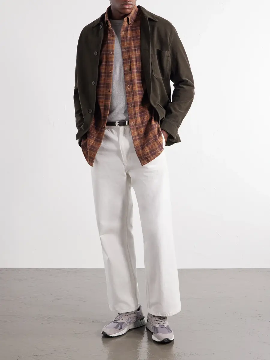 Portuguese Flannel Trigo Checked Brushed Cotton-Twill Shirt - Men | Thumbnail 2