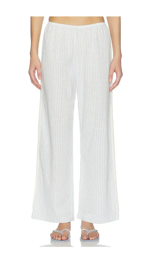 DONNI. The Cotton Gingham Stripe Crop Pant | Thumbnail 2 DONNI. The Cotton Gingham Stripe Crop Pant | Thumbnail 2