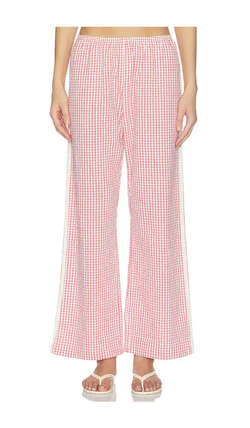 DONNI. The Cotton Gingham Stripe Crop Pant | Thumbnail 2 DONNI. The Cotton Gingham Stripe Crop Pant | Thumbnail 2