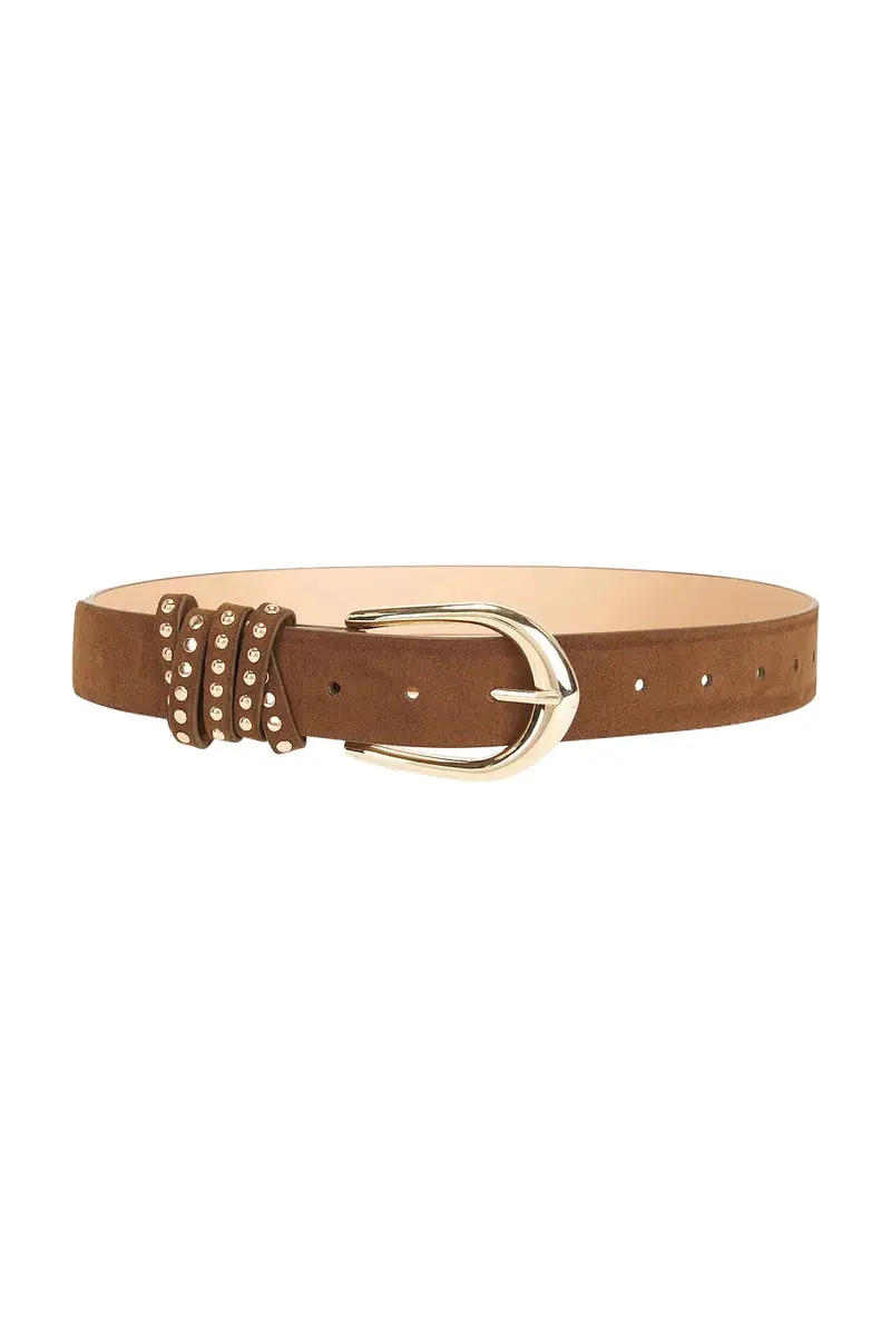 Suede Stud Detail Belt Suede Stud Detail Belt