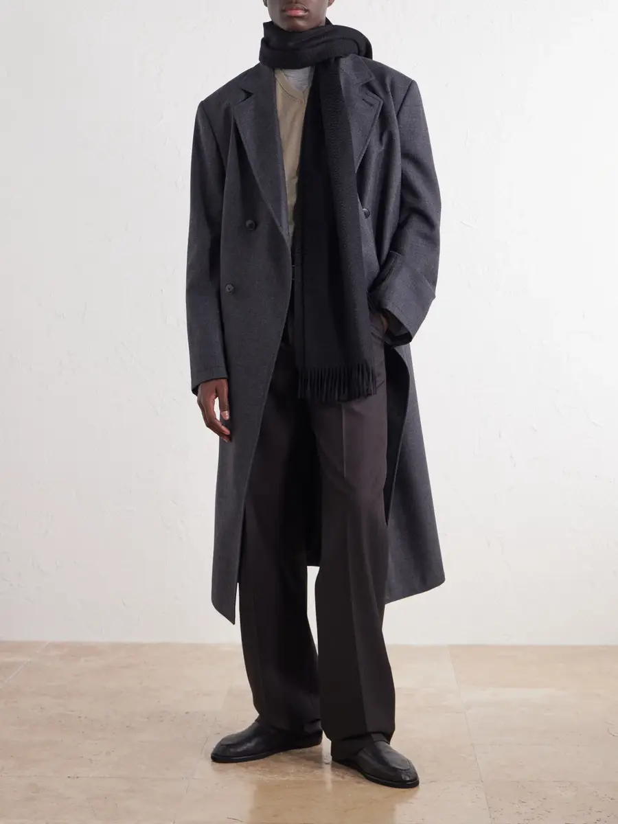 Zegna Fringed Cashmere Scarf - Men | Thumbnail 2 Zegna Fringed Cashmere Scarf - Men | Thumbnail 2
