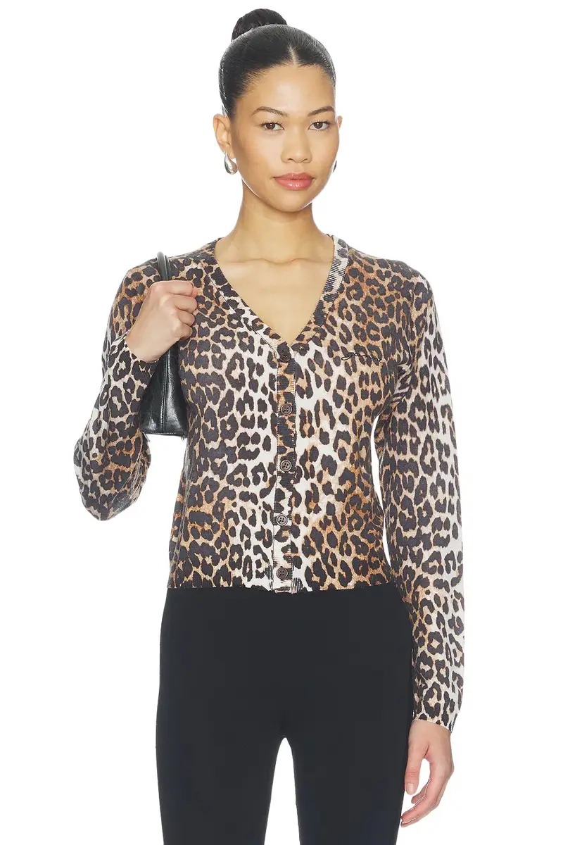 Printed Merino Cardigan Printed Merino Cardigan