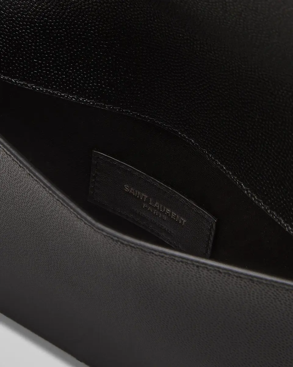 Saint Laurent Uptown YSL Pouch in Grained Leather | Thumbnail 4 Saint Laurent Uptown YSL Pouch in Grained Leather | Thumbnail 4