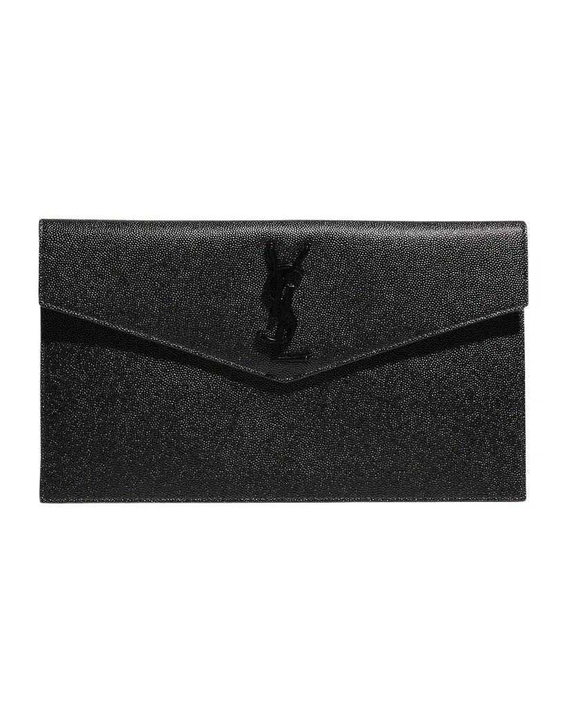 Uptown YSL Pouch in Grained Leather Uptown YSL Pouch in Grained Leather
