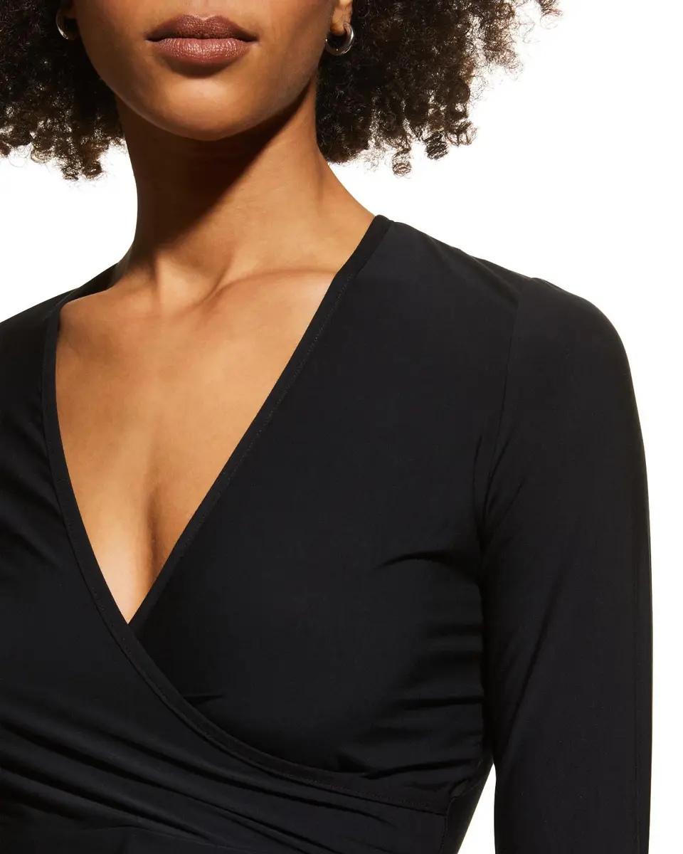 Commando Cropped Long-Sleeve Wrap Top | Thumbnail 5 Commando Cropped Long-Sleeve Wrap Top | Thumbnail 5