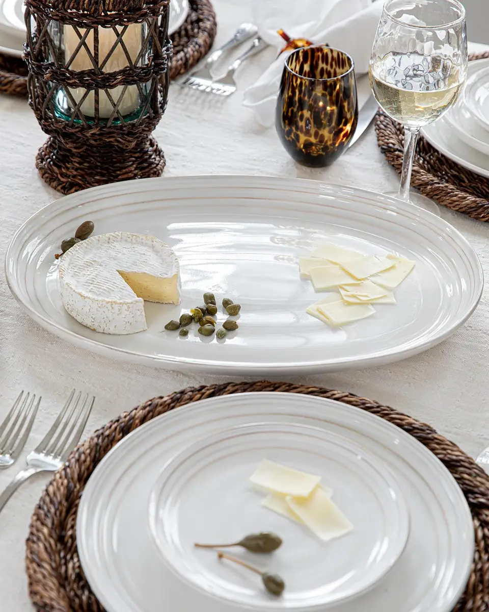 Juliska Bilbao 17" Platter - Whitewash | Thumbnail 3