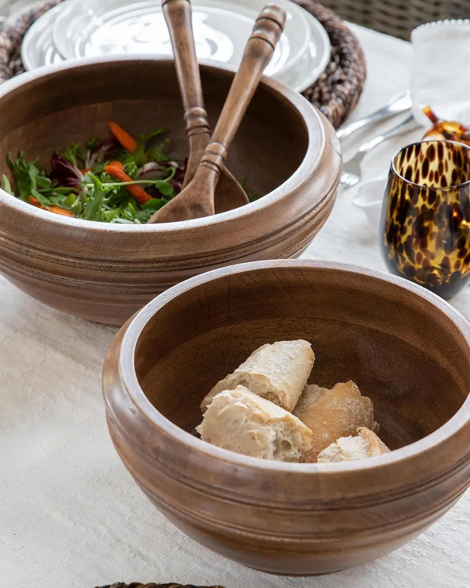 Juliska Bilbao 12" Wood Serving Bowl | Thumbnail 4 Juliska Bilbao 12" Wood Serving Bowl | Thumbnail 4