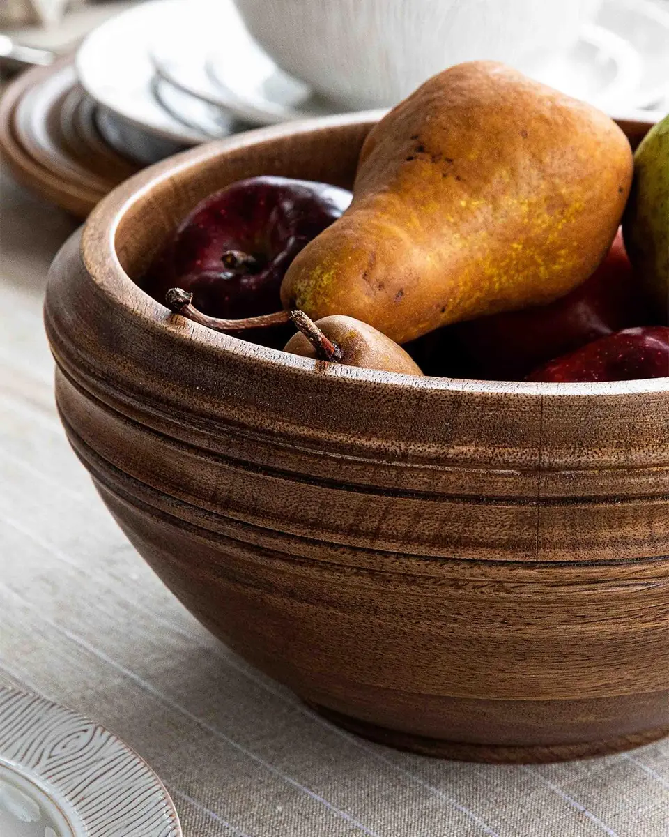 Juliska Bilbao 12" Wood Serving Bowl | Thumbnail 5 Juliska Bilbao 12" Wood Serving Bowl | Thumbnail 5