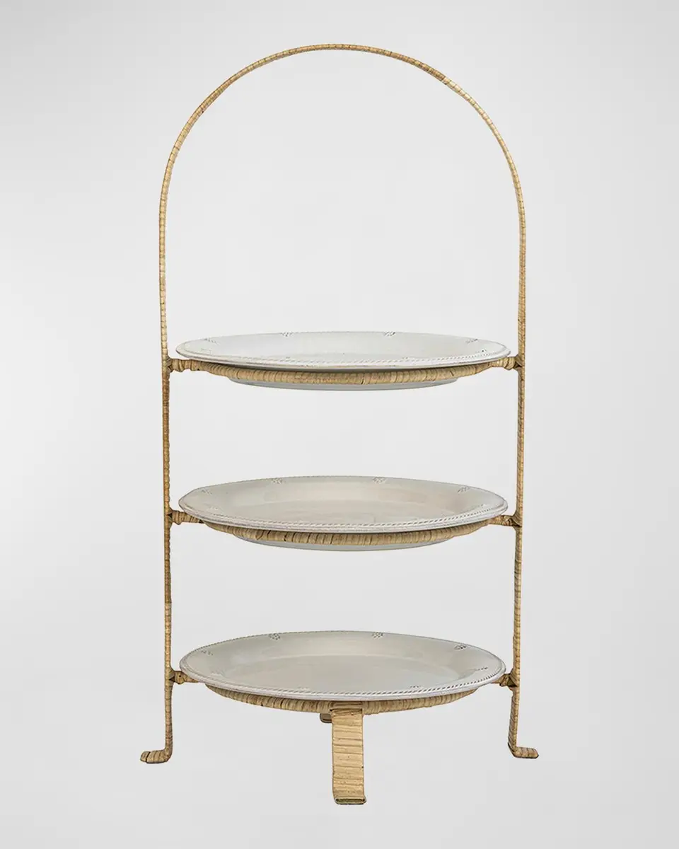 Juliska Provence Rattan 3-Tiered Server | Thumbnail 3 Juliska Provence Rattan 3-Tiered Server | Thumbnail 3