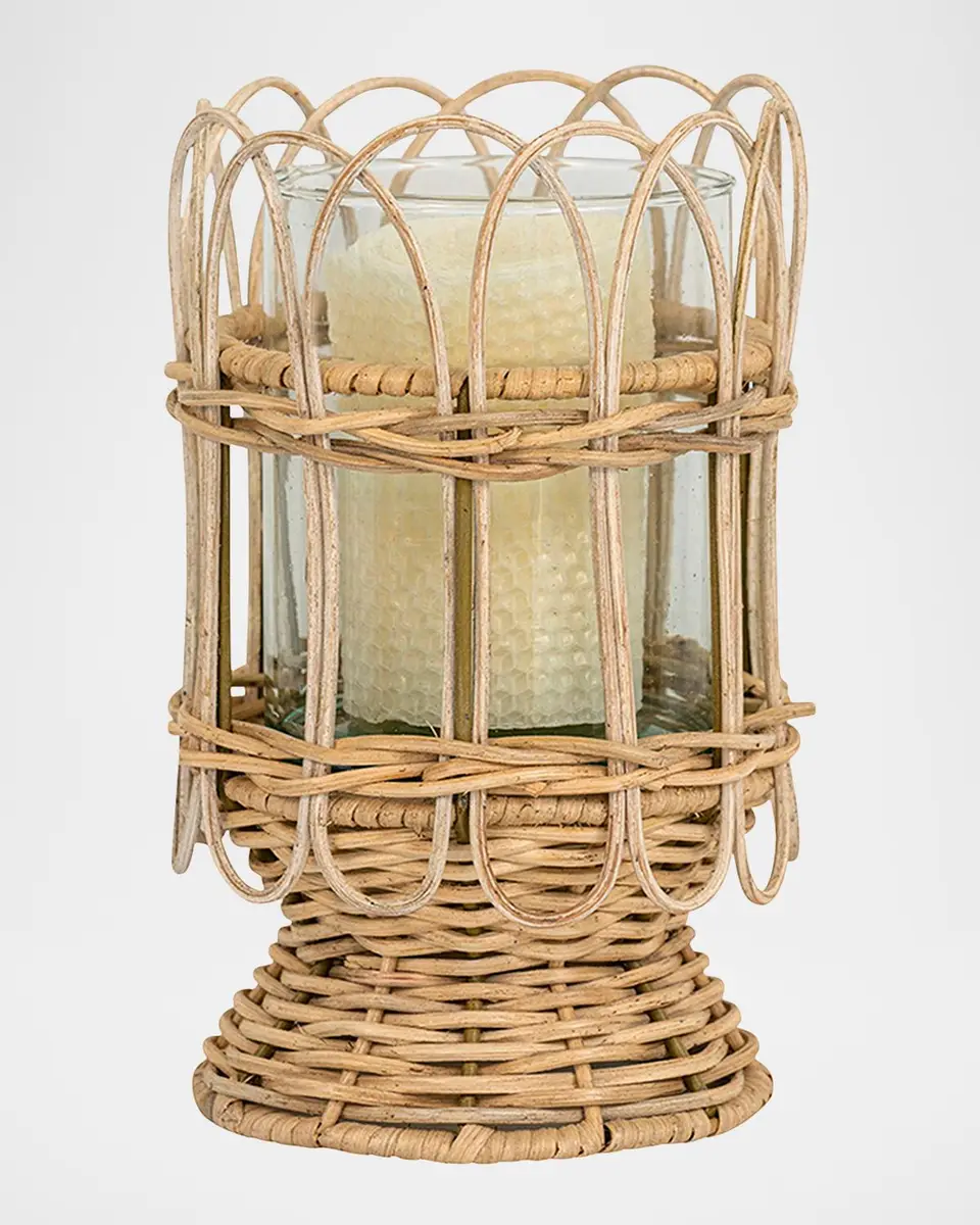 Juliska Provence Rattan 8.5" Hurricane - Whitewash | Thumbnail 2 Juliska Provence Rattan 8.5" Hurricane - Whitewash | Thumbnail 2
