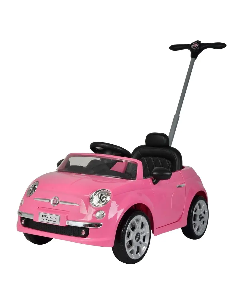 Best Ride on Cars Fiat 500 Push Car Pink Stroller | Image 1 Best Ride on Cars Fiat 500 Push Car Pink Stroller | Image 1