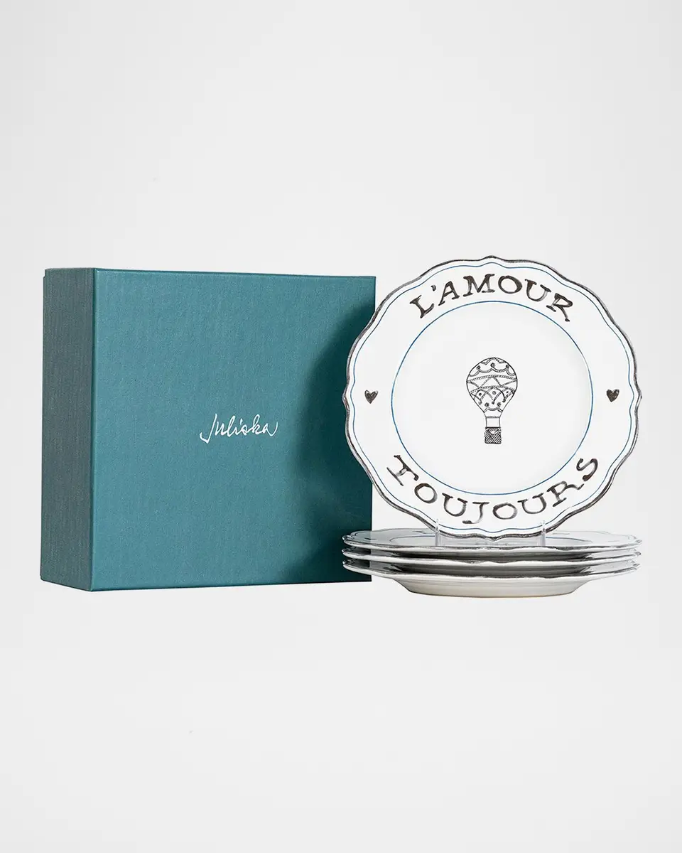 Juliska L 'Amour Toujours Dessert/Salad Plate, Assorted Set of 4 | Thumbnail 2 Juliska L 'Amour Toujours Dessert/Salad Plate, Assorted Set of 4 | Thumbnail 2