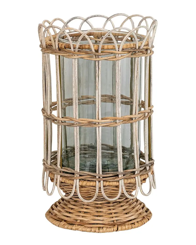 Juliska Provence Rattan 11.5" Hurricane | Image 1 Juliska Provence Rattan 11.5" Hurricane | Image 1