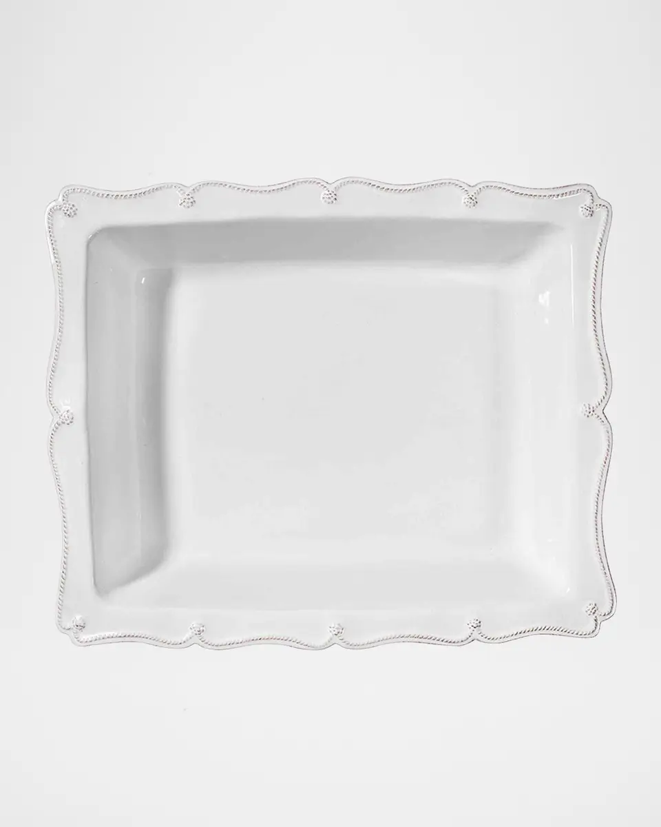 Juliska Berry & Thread Whitewash 17" Rectangular Baker, 3.2 Quarts | Thumbnail 2