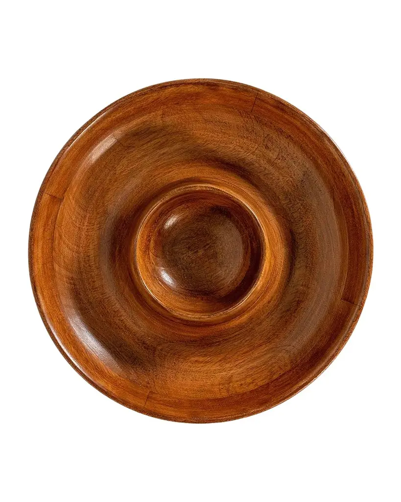 Juliska Bilbao Wood Chip and Dip