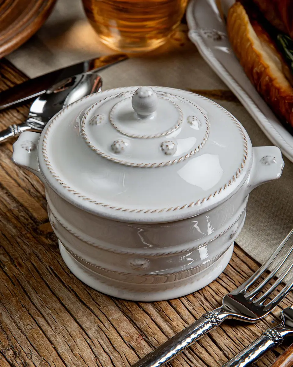 Juliska Berry & Thread Whitewash Lidded Mini Cocotte | Thumbnail 6 Juliska Berry & Thread Whitewash Lidded Mini Cocotte | Thumbnail 6