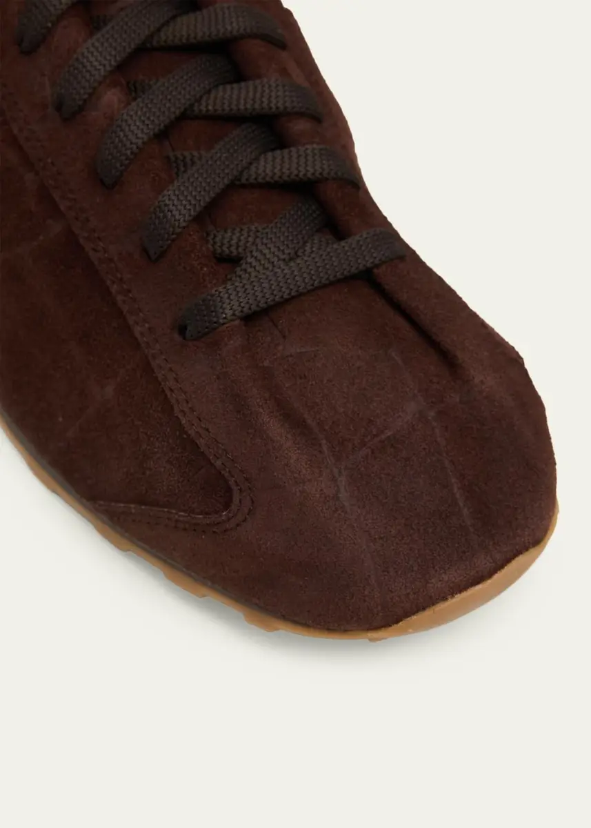 Jacquemus Men's Les Tennis Croc-Embossed Suede Sneakers | Thumbnail 9 Jacquemus Men's Les Tennis Croc-Embossed Suede Sneakers | Thumbnail 9