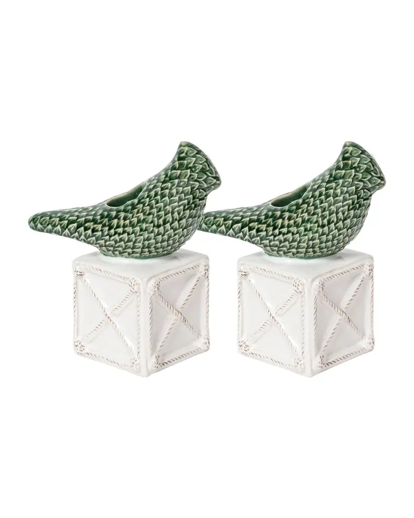 Juliska Berry & Thread Bird Topiary Candlesticks, Set of 2