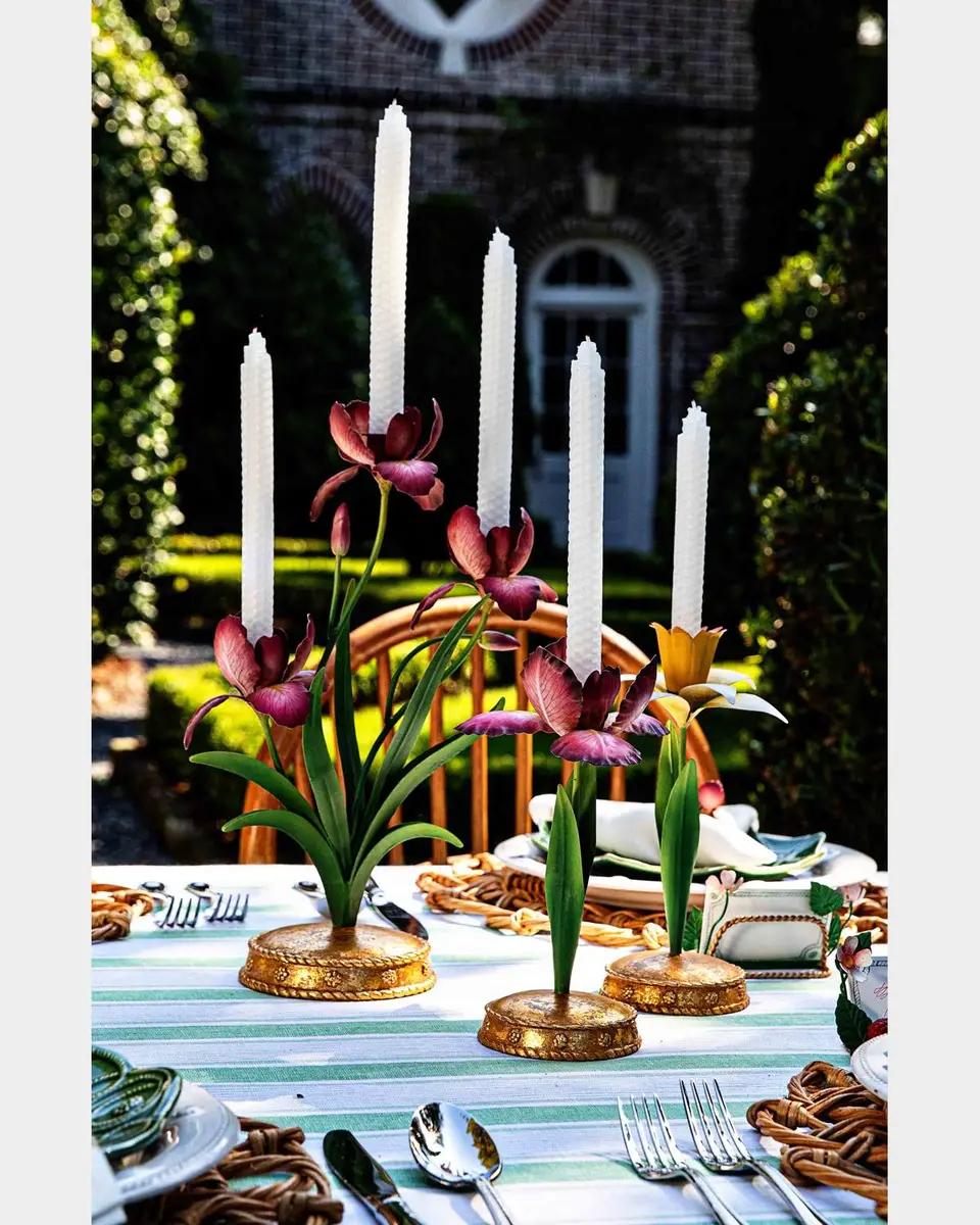 Juliska Meadow Walk Iris 14" Centerpiece Candelabra | Thumbnail 2