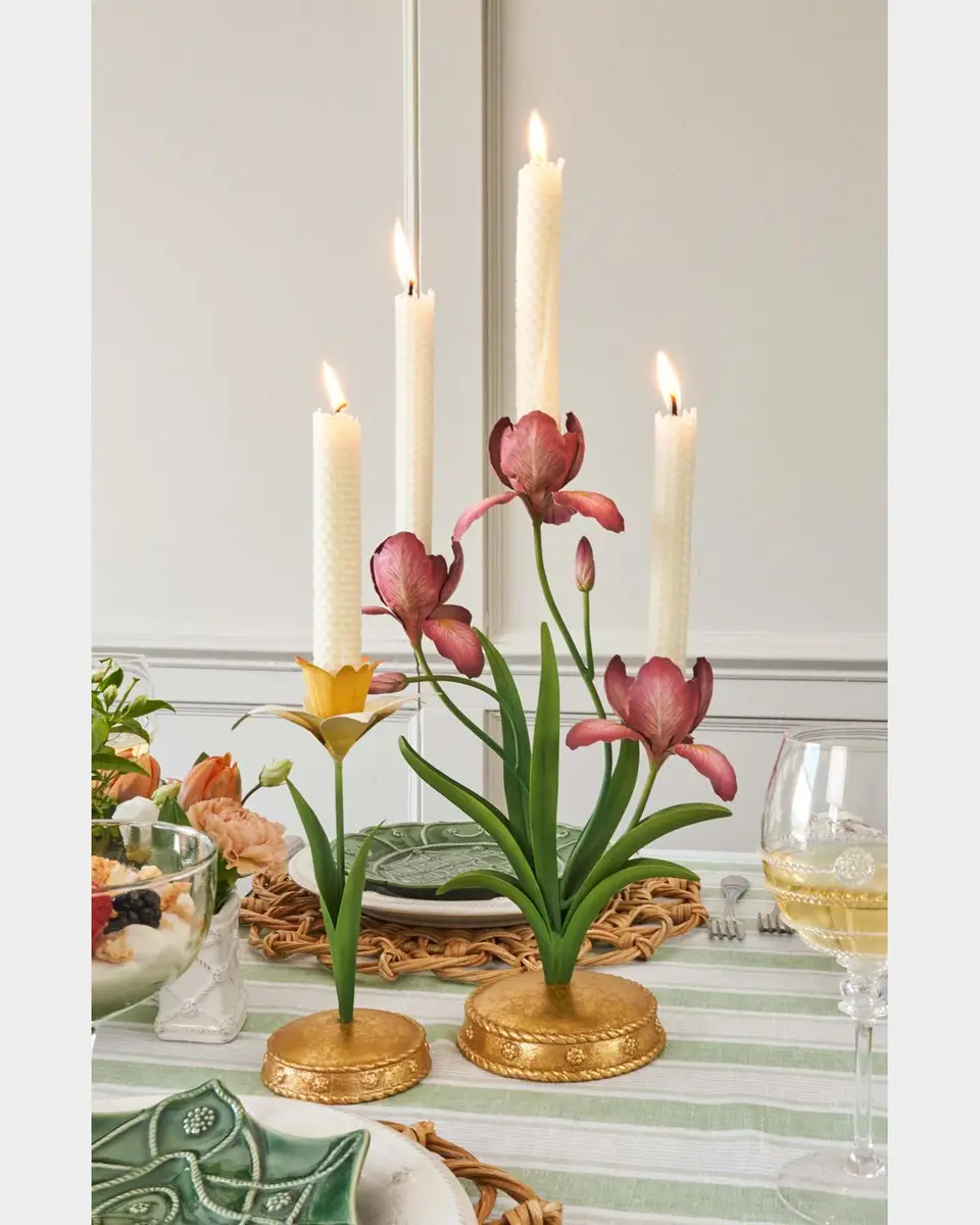 Juliska Meadow Walk Iris 14" Centerpiece Candelabra | Thumbnail 3