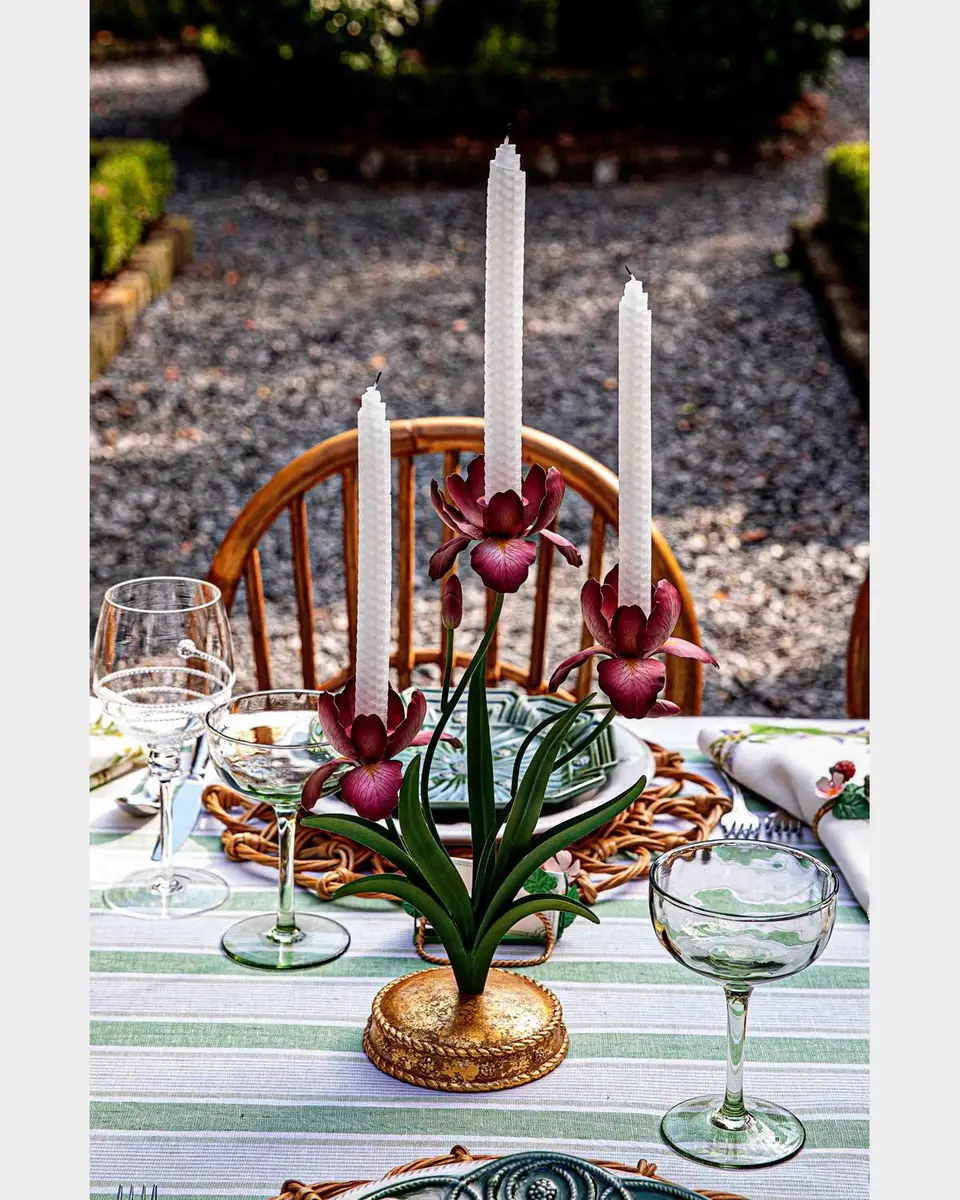 Juliska Meadow Walk Iris 14" Centerpiece Candelabra | Thumbnail 5