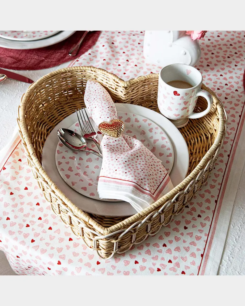 Juliska Provence Rattan 16" Heart Tray | Thumbnail 3 Juliska Provence Rattan 16" Heart Tray | Thumbnail 3