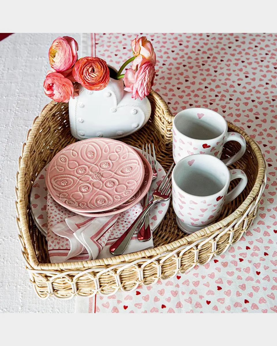 Juliska Provence Rattan 16" Heart Tray | Thumbnail 4 Juliska Provence Rattan 16" Heart Tray | Thumbnail 4