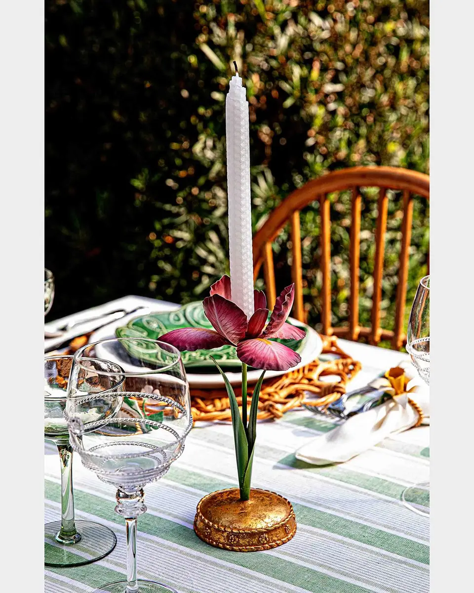 Juliska Meadow Walk Iris 9" Candlestick | Thumbnail 3 Juliska Meadow Walk Iris 9" Candlestick | Thumbnail 3