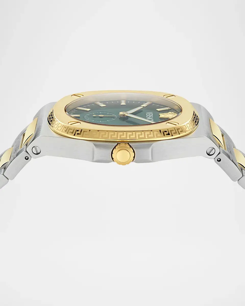 Versace Men's Two-Tone Bracelet Watch, 40mm | Thumbnail 3 Versace Men's Two-Tone Bracelet Watch, 40mm | Thumbnail 3