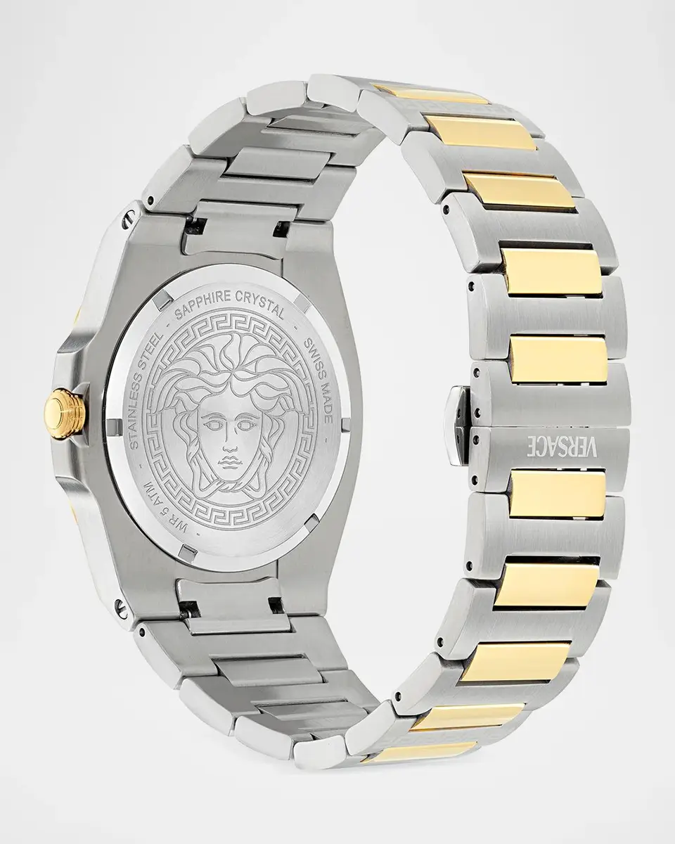 Versace Men's Two-Tone Bracelet Watch, 40mm | Thumbnail 4 Versace Men's Two-Tone Bracelet Watch, 40mm | Thumbnail 4