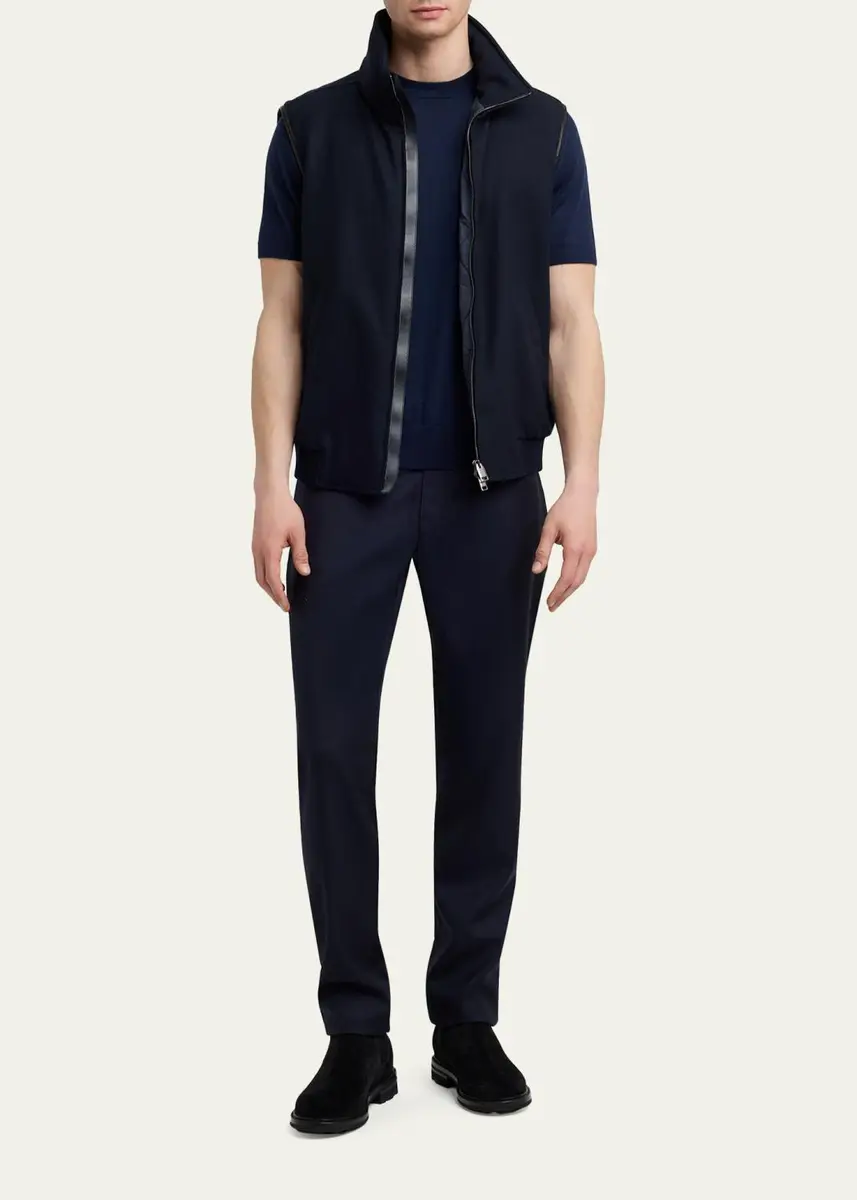 Brioni Men's Wool Slim-Fit Jeans | Thumbnail 2