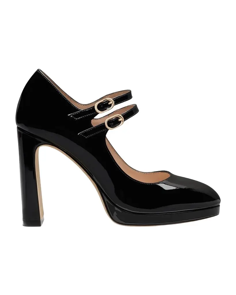 Stuart Weitzman 100mm Babette Patent Leather Platform Mary Jane Pumps | Image 1 Stuart Weitzman 100mm Babette Patent Leather Platform Mary Jane Pumps | Image 1
