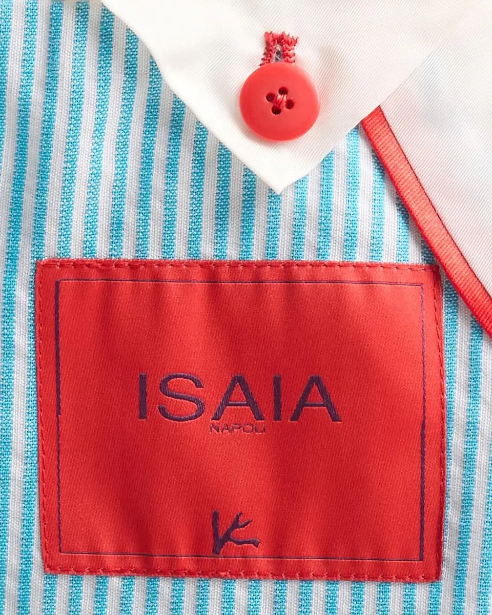 Isaia Seersucker Cotton-Silk Jacket | Thumbnail 6 Isaia Seersucker Cotton-Silk Jacket | Thumbnail 6