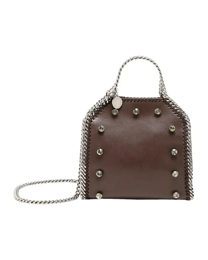 Stella McCartney Falabella Tiny Crystal Studded Shoulder Bag | Image 1 Stella McCartney Falabella Tiny Crystal Studded Shoulder Bag | Image 1