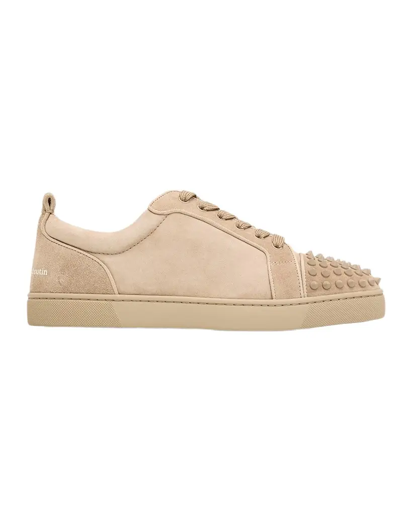 Christian Louboutin Louis Jr Spikes Canopy Suede Sneakers | Image 1 Christian Louboutin Louis Jr Spikes Canopy Suede Sneakers | Image 1