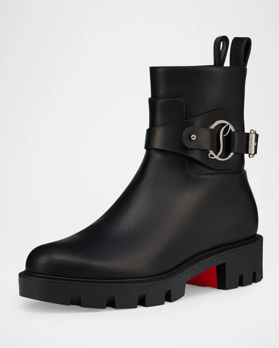 Christian Louboutin Dianouchette Leather Red Sole Ankle Booties | Thumbnail 3 Christian Louboutin Dianouchette Leather Red Sole Ankle Booties | Thumbnail 3