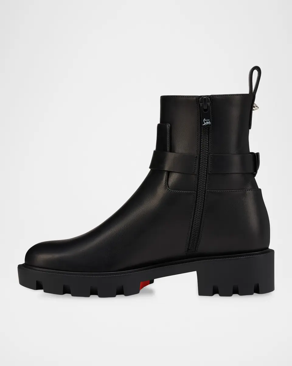 Christian Louboutin Dianouchette Leather Red Sole Ankle Booties | Thumbnail 4 Christian Louboutin Dianouchette Leather Red Sole Ankle Booties | Thumbnail 4