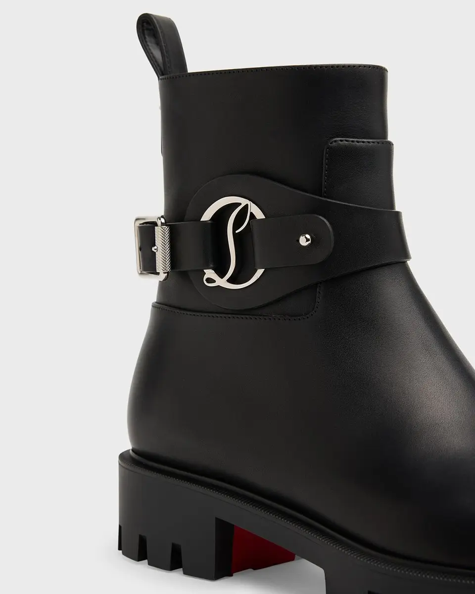 Christian Louboutin Dianouchette Leather Red Sole Ankle Booties | Thumbnail 5 Christian Louboutin Dianouchette Leather Red Sole Ankle Booties | Thumbnail 5