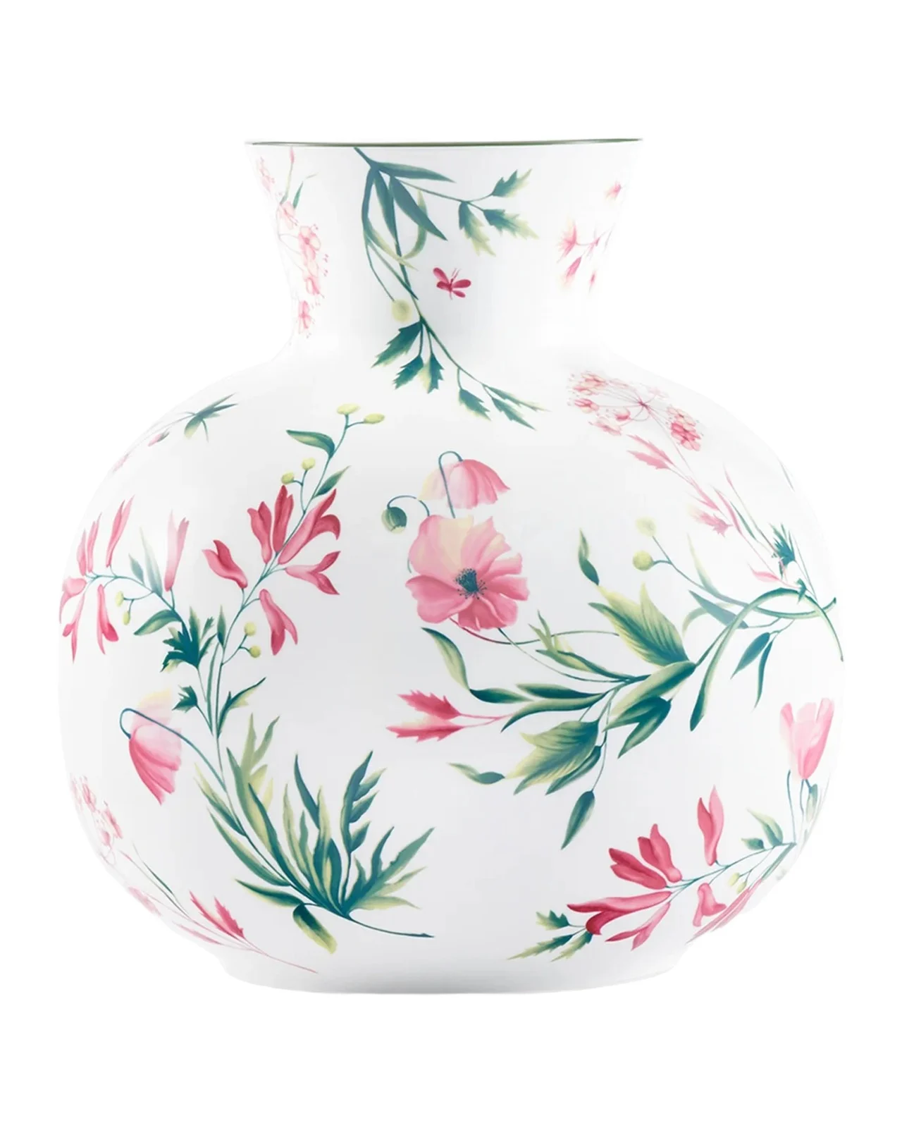 GINORI 1735 Florenza Floral Porcelain Vase