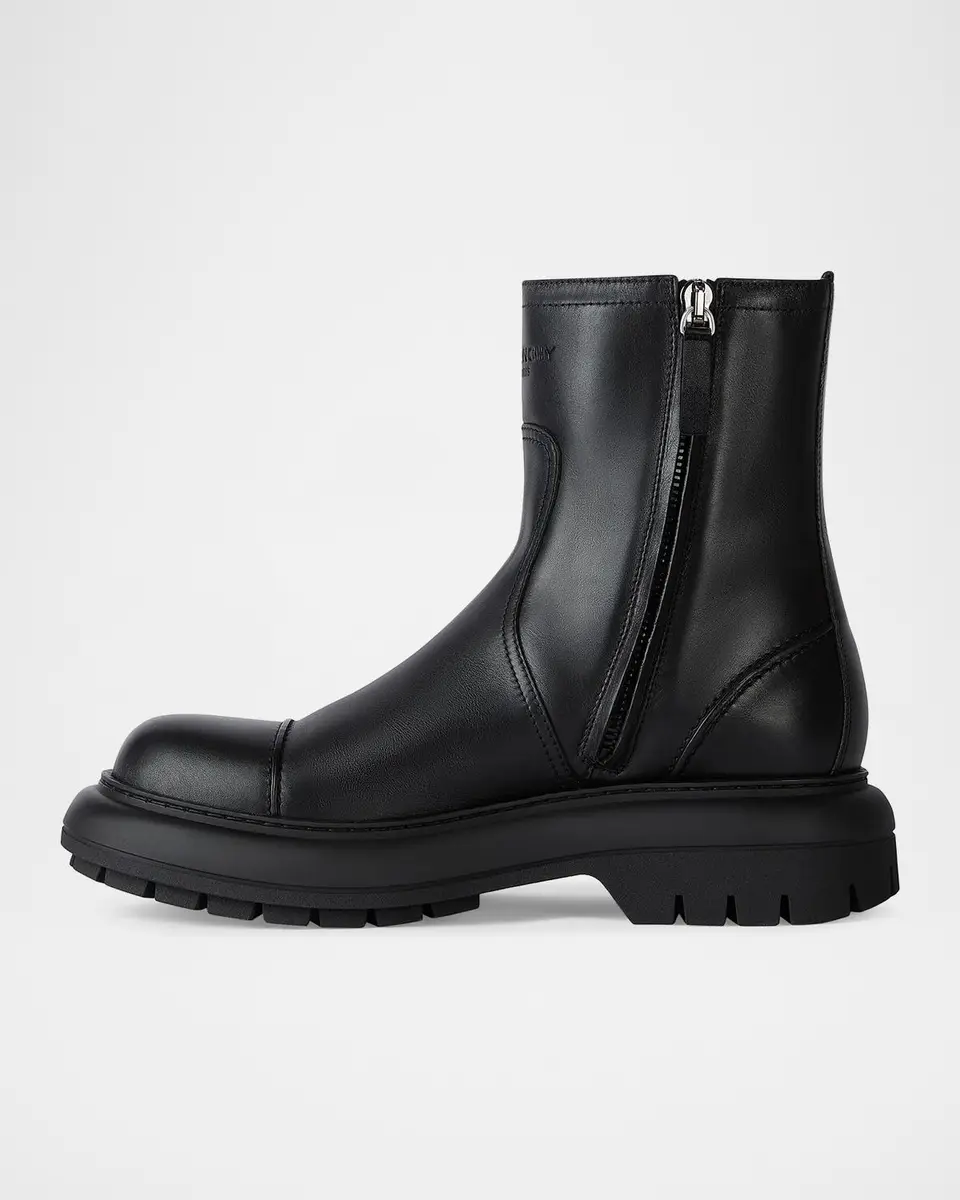 Givenchy Men's Leather Biker Ankle Boots | Thumbnail 2 Givenchy Men's Leather Biker Ankle Boots | Thumbnail 2