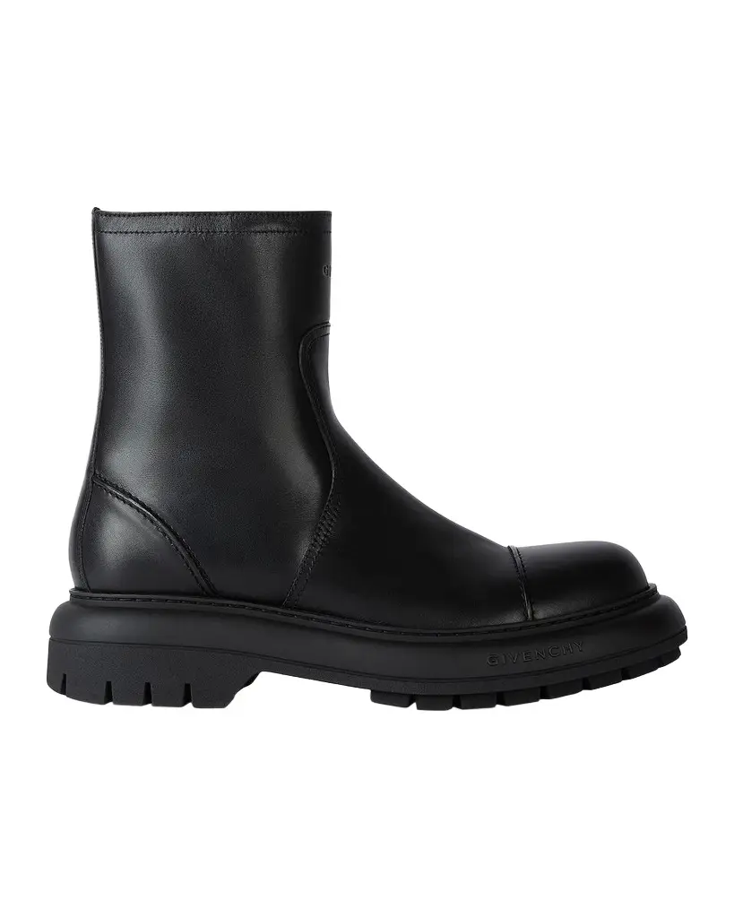 Givenchy Men's Leather Biker Ankle Boots | Image 1 Givenchy Men's Leather Biker Ankle Boots | Image 1