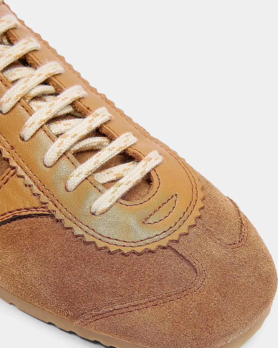 Dries Van Noten Round-Toe Suede Low-Top Sneakers | Thumbnail 3