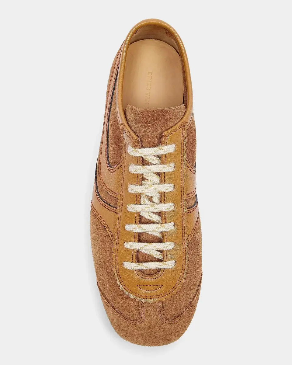 Dries Van Noten Round-Toe Suede Low-Top Sneakers | Thumbnail 4