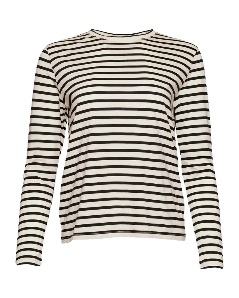 Frances Valentine Striped Long-Sleeve Cotton T-Shirt | Image 1 Frances Valentine Striped Long-Sleeve Cotton T-Shirt | Image 1