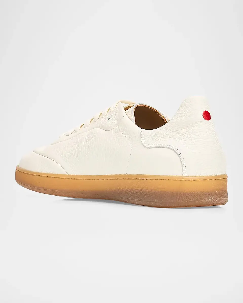 Kiton Men's Deerskin T-Toe Low-Top Sneakers | Thumbnail 2